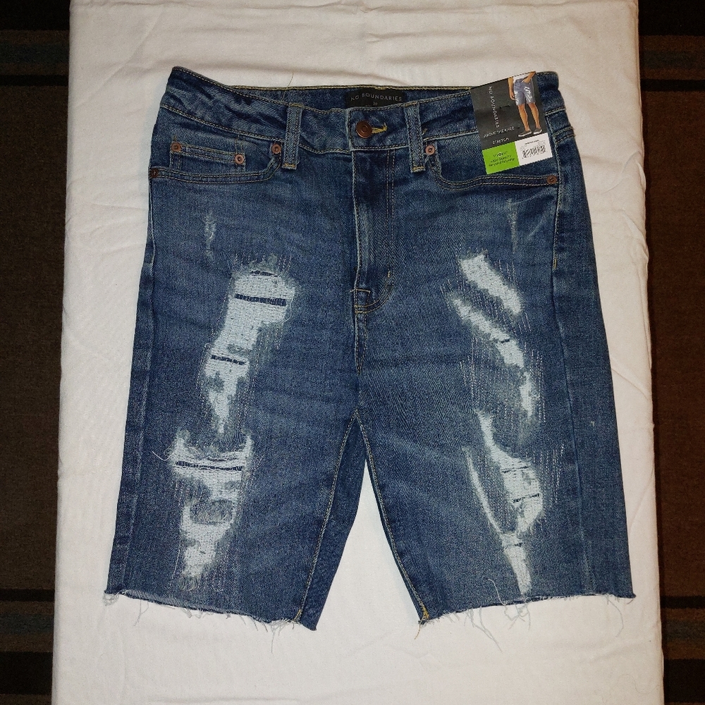 No Boundaries Distressed Jean Shorts